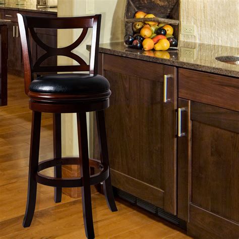 swivel wooden bar stools|More.